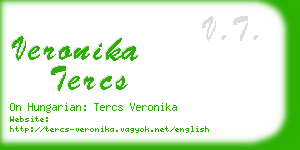 veronika tercs business card